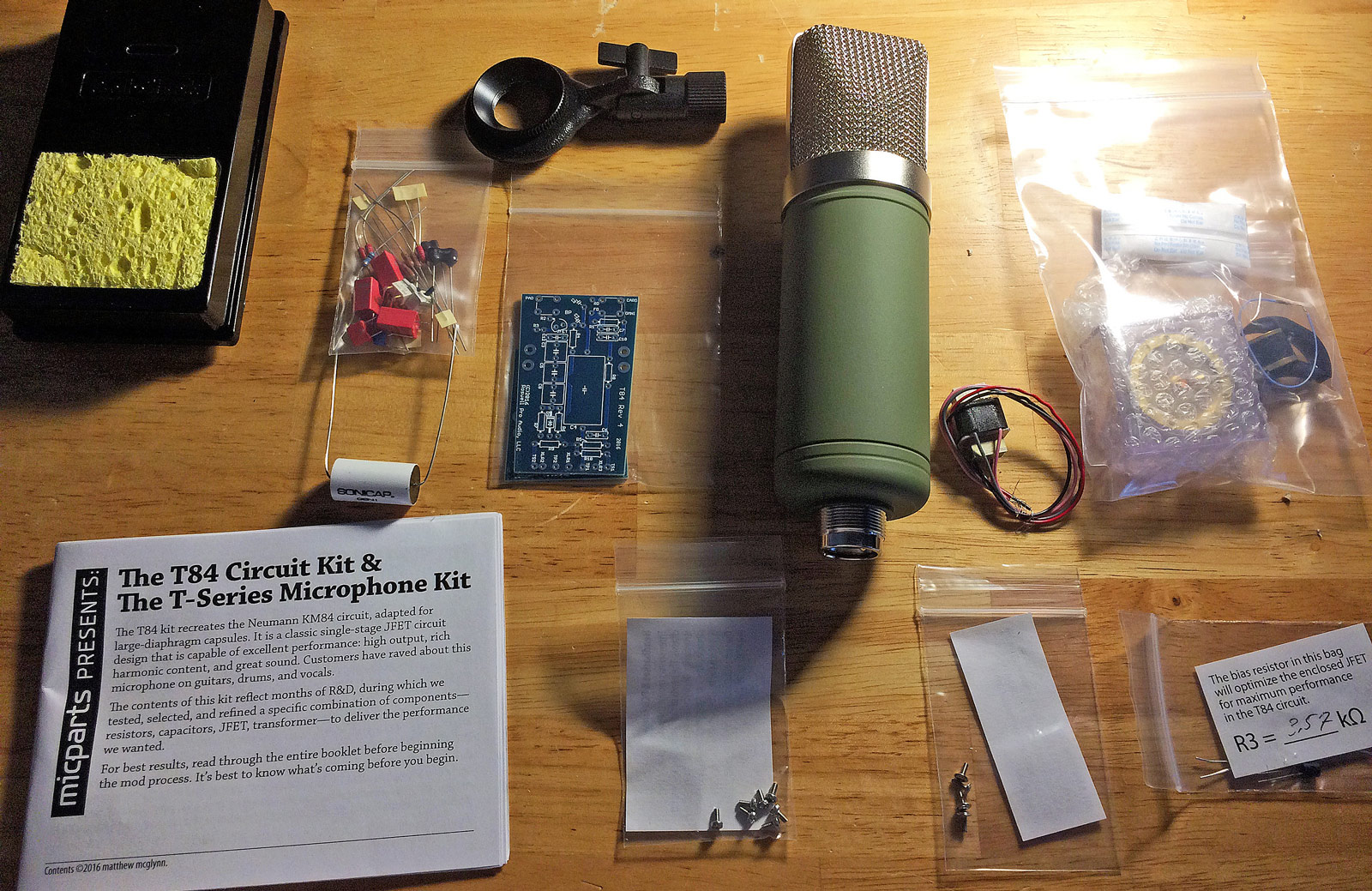 Microphone Parts T-47 Condenser Microphone Build by Sean Rose