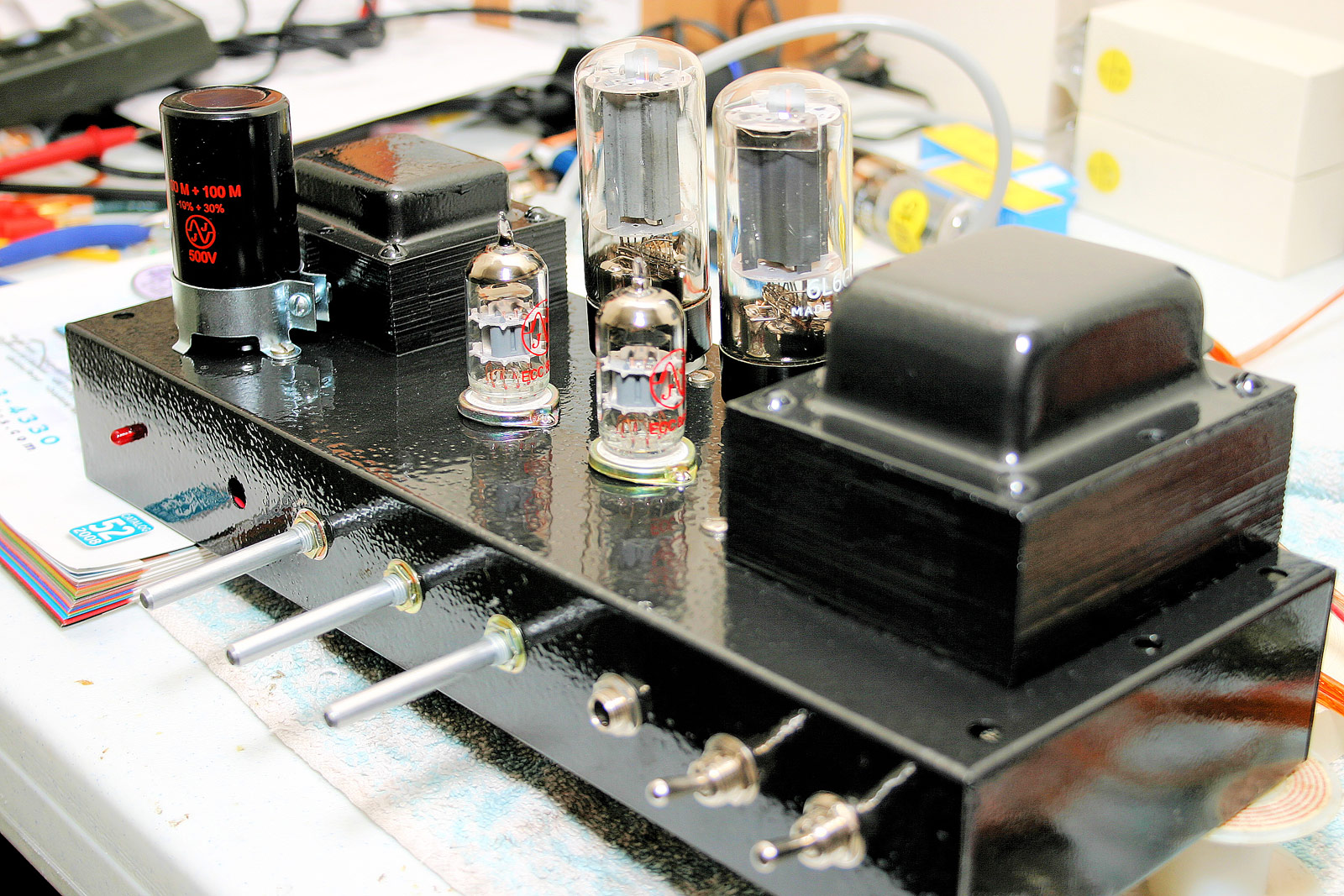 Oak Cabinet Dual Mini Studio Guitar Amp Build by Sean Rose