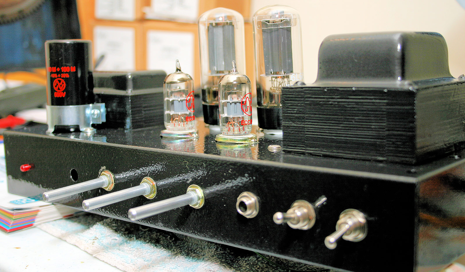 Oak Cabinet Dual Mini Studio Guitar Amp Build by Sean Rose