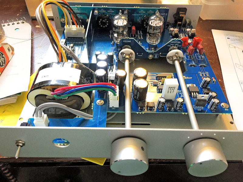 Elekit TU-8500 Stereo Tube Preamplifier Kit Build by Sean Rose
