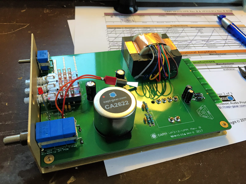 CAPI 312 and Sound Skulptor MP573 Microphone Preamps Build by Sean Rose
