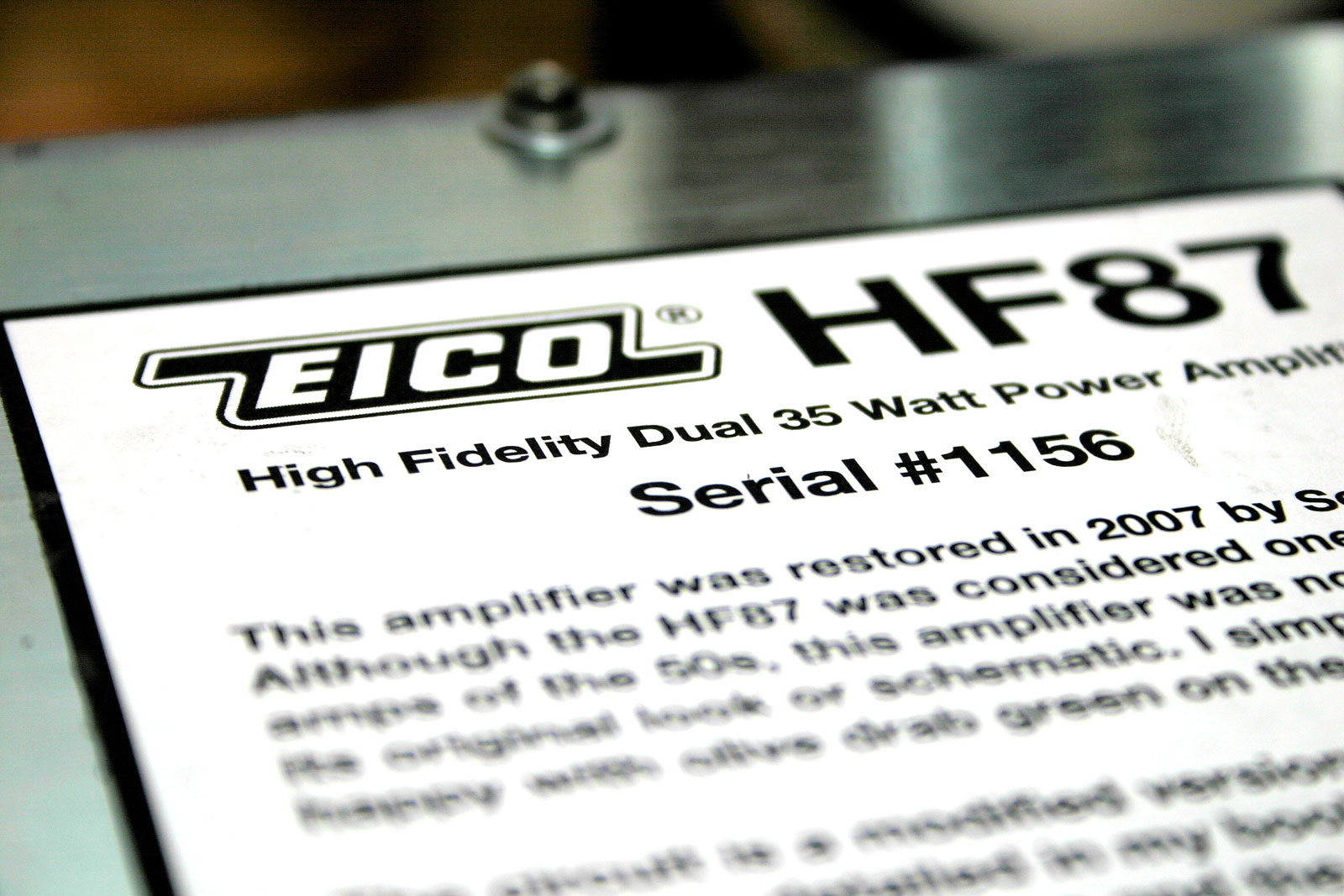 EICO HF-87