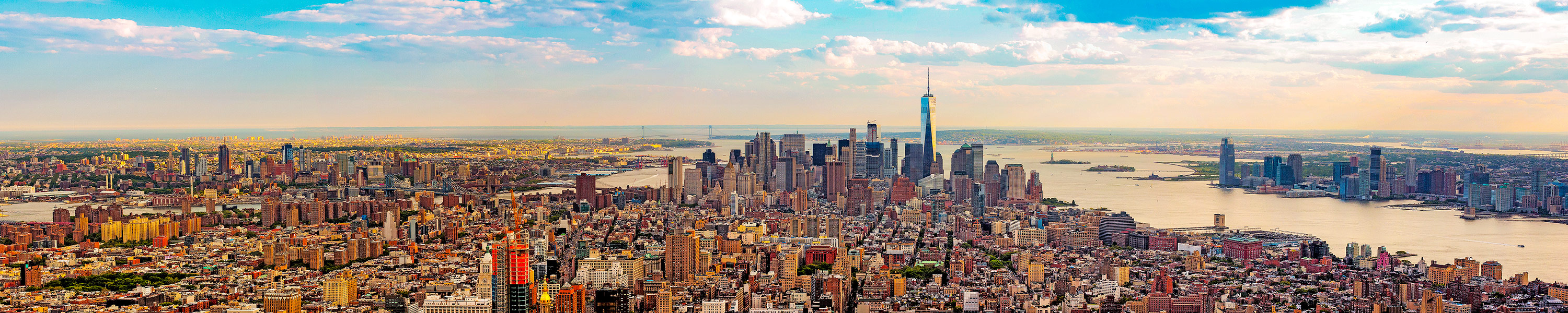 Manhattan From Empire State Building New York NY - Panorama Photography By Sean Rose