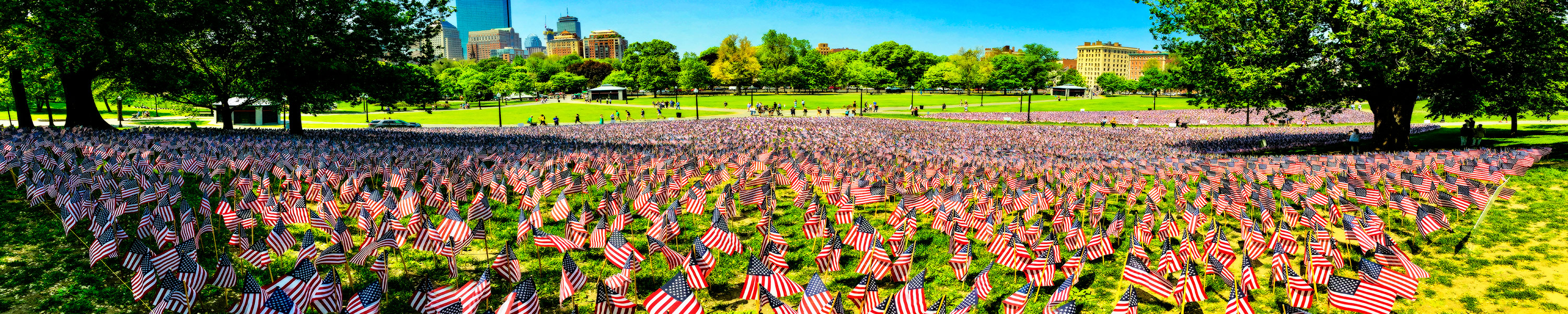 Memorial Day at Boston Common Boston MA - Panorama Photography | SeanRose.com