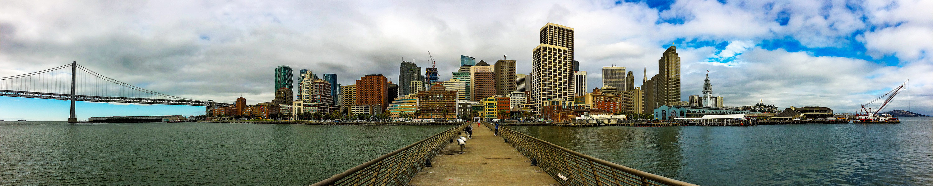 Downtown San Francisco CA From Pier 14 - Panorama Photography | SeanRose.com