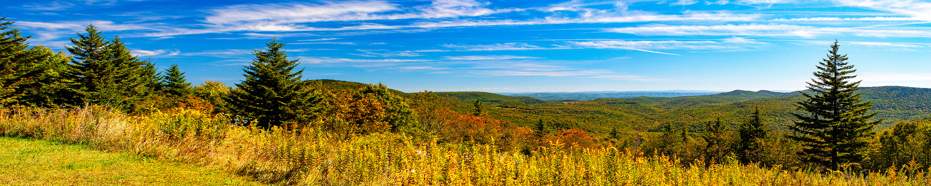Williams River Valley From Black Mountain Rural WV - Panorama Photography | SeanRose.com