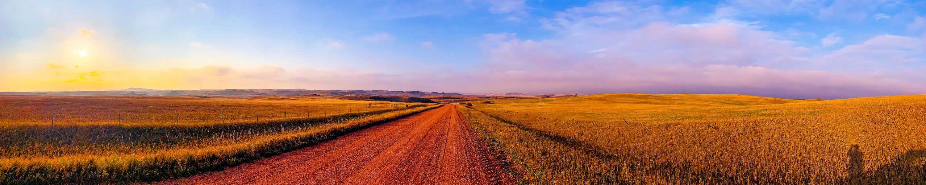 RT 87 Outside of Glen Ullin ND - Panorama Photography | SeanRose.com